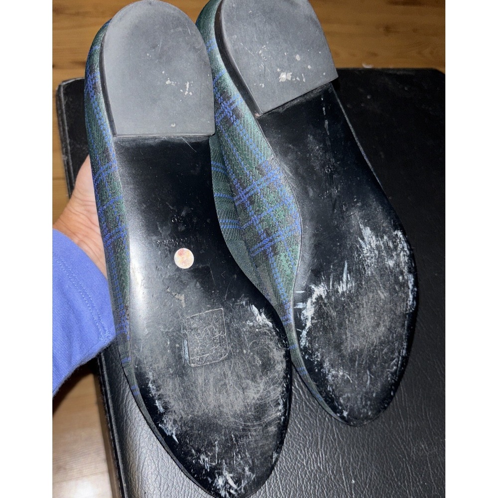 & Other Stories Plaid Horsebit Loafers in Green and Purple - Picture 7 of 11
